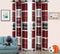 Sapphire Home Kids Boys Teens 2 Window Curtain Panels, 84" Long, Black Red Gray Plaid Design