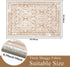 Vaukki Vintage Shaggy Hallway Runner Rug, Non Slip Washable Entryway Mat for Bathroom and Bedroom