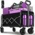 Wagons Carts Foldable,280 LBS Large Capacity Foldable Wagon Cart Collapsible Wagon with