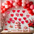 KatchOn Red Hearts Valentines Hanging Decorations - Pack of 30, No DIY, Indoor Hanging Hearts Decor