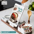 Jungle Culture 2 Polished Coconut Bowl Set with Wooden Spoons & Bamboo Straws, Eco-Friendly Vegan Gifts