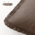 Cozy 2424 Inch,1PC,Light Foindtower Decorative Linen Fringe Throw Pillow Covers Boho Farmhouse Cushion Cover