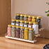 48 576 4oz Pcs Glass Spice Jars with Labels, Empty Square Spice Containers,Seasoning Bottles with Gold Metal Caps