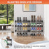3 Tier Narrow Shoe Rack with Hook and Loop Sticky Adhesive Strips Shoe Shelf for Wall Mounted Slim Shoe Rack Space