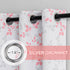 95% 84 Inches Grommet 52 Inch MEETSKY Pink Curtains for Girls Bedroom Blackout Nursery Curtains Long- Leaf Patterned