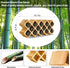 Bamboo Criss Cross Spice Rack Organizer, 18-Jar Spice Storage Tower for Kitchen Countertop, Jars Not Included