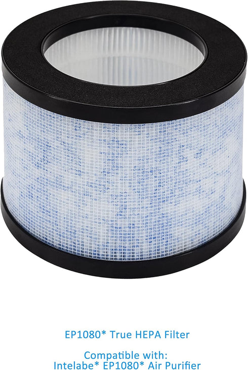 2 Pack MK01 TZ-K1 True HEPA Replacement Filters,Compatible with AROEVE MK01 MK06 MG01JH,Kloudi Air Cleaner Purifier DH-JH01,TZ-K1,Elechomes EPI081/EP1081,Intelabe EP1080 Air Purifier