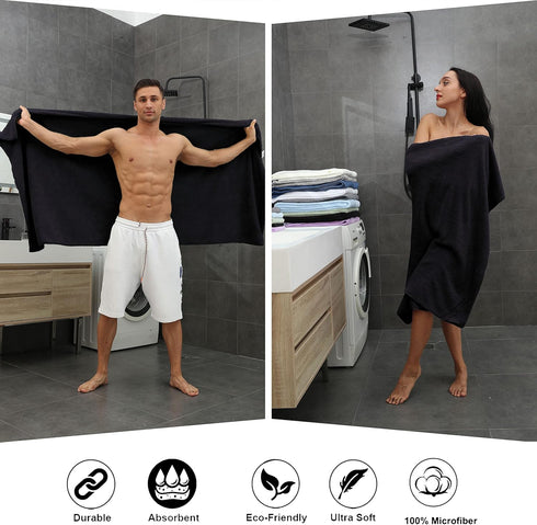 Set 35x70 Inches Set,Jumbo Set Bathroom,Hotel,SPA,Pack 4 Extra Large Bath Towel Sheet - Oversized Bath Towels Large