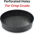 King Crispy's Deep Pie, Tart & Quiche Pan with Perforated Holes for Crispy Crusts, Non-Stick, 9 inch x 2 Deep