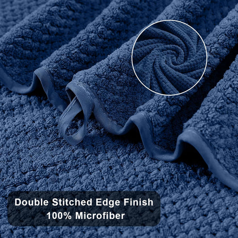 8-Piece Set,2 Sheet,2 4 600 Set,Highly Navy Bath Towels Oversized Large Bath Towels Hand Towels and Washcloths - GSM