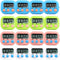 BXF SPORTS 16 Pack Multi-Function Electronic Timer - Kitchen Timer,Magnetic Digital Timers,Big LCD Display,