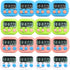 BXF SPORTS 16 Pack Multi-Function Electronic Timer - Kitchen Timer,Magnetic Digital Timers,Big LCD Display,