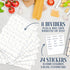Recipe Notebook 7" x 9", Hardcover with 200 Template Pages, 8 Movable Dividers, 24 Category Stickers