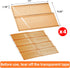 4 4 Pack 11'' 22'' PanPanPal Spice Drawer Organizer, Tier- Amber Acrylic Drawer Seasoning Organizer, Expandable From