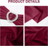 Pack 30 Howhic of Spandex Chair Sashes Bows Stretch Chair Cover Band with Buckle Slider Universal Elastic Chair Ties