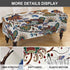 33) Eco-Ancheng Storage Ottoman Cover Rectangle Ottoman Slipcover Folding Storage Bench Cover Footrest Stool Slipcover