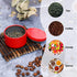 YASUOA 6 Pack Tea Jars Iron Can for Loose Leaf Storage Containers with Lids, Mini Portable Box for Spices