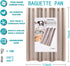 Hesanzol Baguette Pans for Baking, 15" x 11" Carbon Steel Nonstick Tray for French & Italian Bread