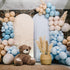 135pcs 18 12 10 5 Inch RUBFAC Light Baby Blue Balloons Different Sizes for Garland Arch, Latex Pastel Blue Balloon