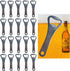 20 Pieces 3.6'' Stainless Steel Beer Bottle Opener Keychain Bulk for Bar, Restaurant, Bartender and Kitchen (Silver)
