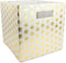 DII Collapsible Polyester Storage Cube, Large Honeycomb Design, Gold