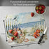 Cut N' Funnel Coastal Sanctuary Designer Flexible Plastic Cutting Board Mat, 15" x 11.5", Made in the USA