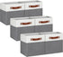Pomatree 13x13 Storage Cubes - 6 Pack Linen Fabric 13 Inch Cube Storage Bins for Bedroom, Living Room, Organizer