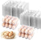 ZHIGLMYD 100 Pack 12 Count Plastic Egg Cartons - Bulk Cheap Clear Reusable