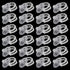 Hicarer 24 Pieces Corsage Wristlet Elastic Pearl Wrist Bands for Wedding DIY Faux Flowers Decor for Beach Party