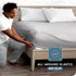 Bare Home Fitted Bottom Sheet Queen, Premium 1800 Microfiber, Ultra-Soft, Light Grey
