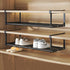 Hanging Shoe Organizer for Closet, Expandable Rack Organizer Under Cabinet Shelf -