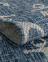 Unique Loom 2' 7" x 4' 1" Outdoor Coastal Area Rug - Ahoy, Hearth Blue/Ivory