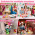 LiYiQ 30 Pcs Cute Plush Keychains Kawaii Keychain Bulk for Birthday Goodie Bags Pinata Toys Classroom Prizes Party