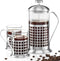 Gourmia GCM9830 French Press Coffee Maker Set - 600 ml Brewer with 2 Matching Stainless Steel Drinking Cups