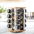 16 Countertop 5 Kamenstein Jar Warner Revolving Spice Rack Organizer with Lift & Pour Caps and Spices Included, FREE