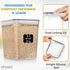 Set 3 (6L, 2.9L, 1.1L) Shazo Flour Sugar Storage Containers of Large Airtight Food Storage Containers with Lids