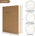 ZICOTO Aesthetic Blank Recipe Book with Waterproof Cover - Perfect Notebook to Organize Your Recipes