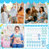 6 Sets Teenyyou Baby Shower Game Gifts for Players Baby Shower Favors Tumbler Hair Comb Powder Puff Hair Claw Gift Bag