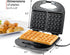 Elite Gourmet EWM-2207# Electric Non-Stick Belgian Waffle Maker, 2-Slice, Black, for Breakfast & Snacks
