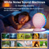 Loud Alarm Clock for Heavy Sleepers - Portable Bluetooth Speaker with White Noise Machine, RGB Night Light with Music