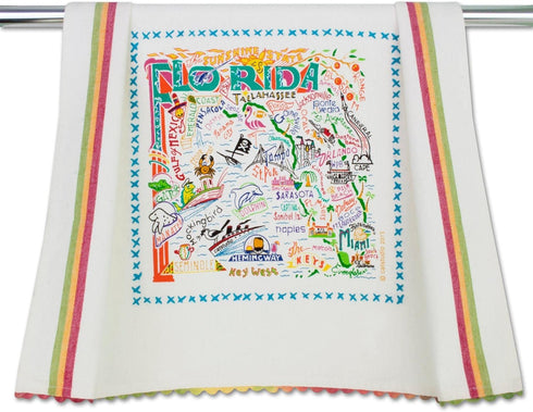 Catstudio Florida Dish Towel - U.S. State Souvenir Kitchen and Hand Towel, Perfect for Florida Lovers, Travel Gifts