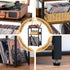 LELELINKY 3 Tier End Table, Record Player Stand with Storage for Up to 100 Albums, Turntable Stand for Vinyl, Brown