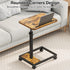 360 Adjustable TV Tray Table - Rotating C Shaped End Side Table Sofa Couch Bed Table with Wheels for Eating Living Room