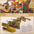 24pcs Drawstring Spice Bags, 3.86x3.15 Inch Muslin Tea Bags for Cooking, Reusable Filter for Herbs and Coffee