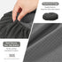 OnlyGray-Black,12" (30cm) baibu Stool Covers Round, Super Soft Round Bar Stool Cushion Covers Seat Cushion - One