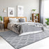 5x7 Chicrug Shag Geometric Modern Area Rug for Bedroom, Feet Memory Foam Indoor Carpet, Fluffy Rug for Living Room