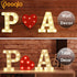 Pooqla LED Marquee Letter Lights Sign - Light Up Alphabet Letter for Home Party Decoration U