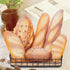 6pcs Set Woration Fake Bread Decoration Realistic Loaves Artificial French Loaf Dessert Faux Food for Home Kitchen