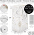 Sweet Jojo Designs Blush Pink Gold Star and Moon Girl Laundry Hamper Foldable Dirty Clothes Basket with Handles