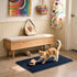 SUBRTEX Bathroom Rugs Chenille Bath Rug, Soft Shower Mat, Water Absorbent, Quick Dry, Machine Washable (Navy, 16" x 24")